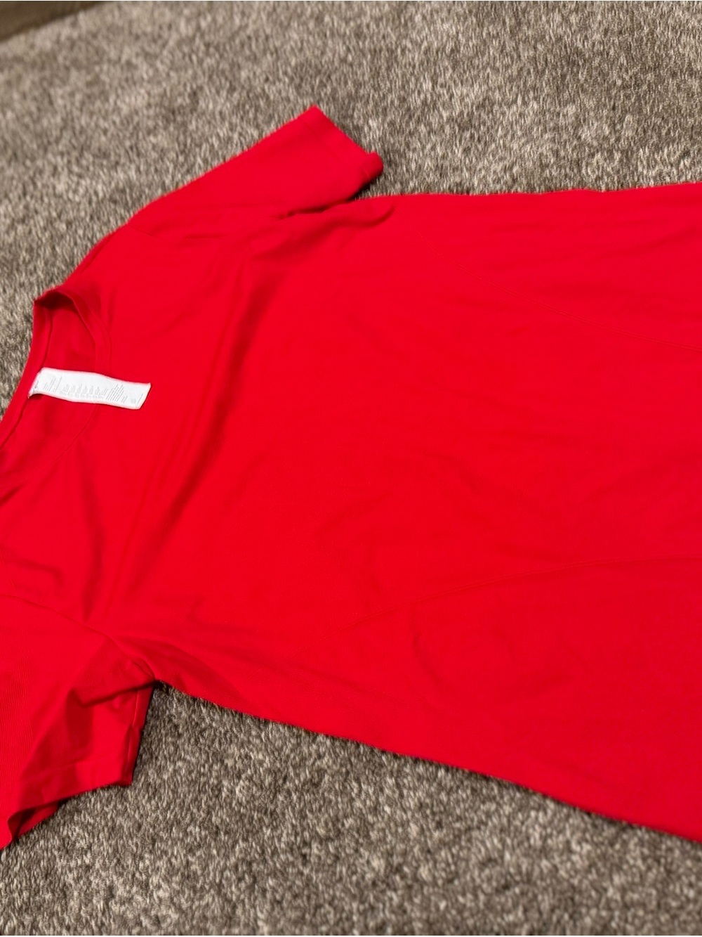 Fabletics Men's Bright Red Crewneck Short-Sleeve Tee